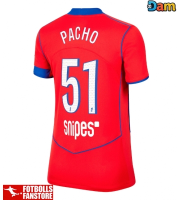 Paris Saint-Germain Willian Pacho #51 Tredje Tröja Dam 2025-26 Kortärmad